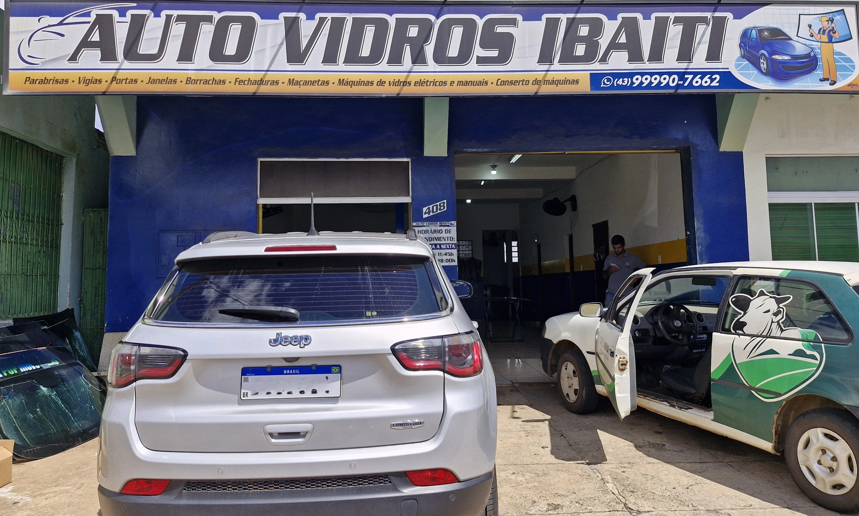 Fachada da Auto Vidros Ibaiti